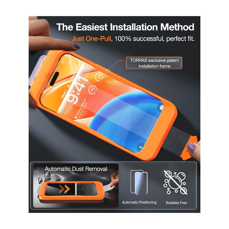 Torras Diamond Sheild/GlassGo SP Screen Protector for iPhone 15 Pro Max