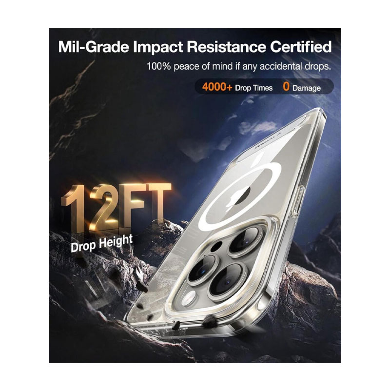 Torras Upro Pstand Series Case for iPhone 15 Pro Max