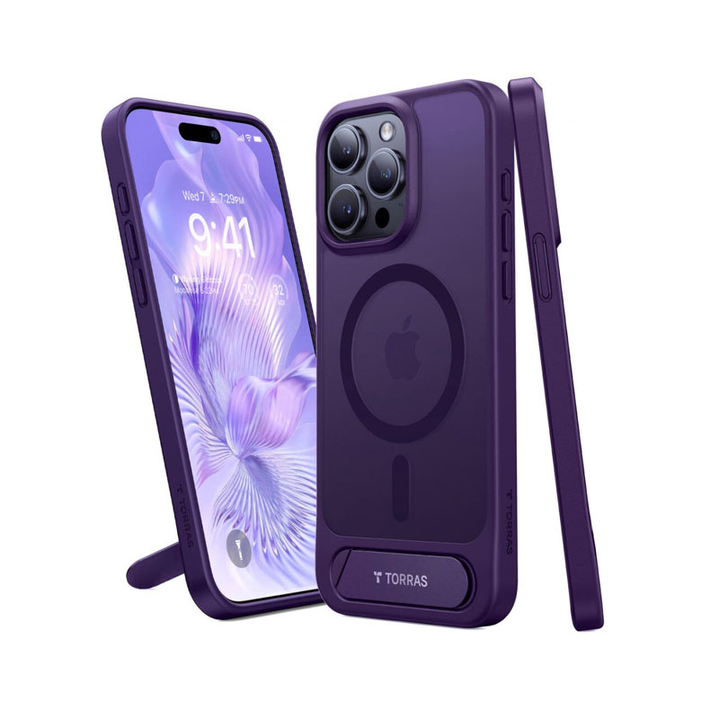 Torras Upro Pstand Series Case for iPhone 15 Pro Max