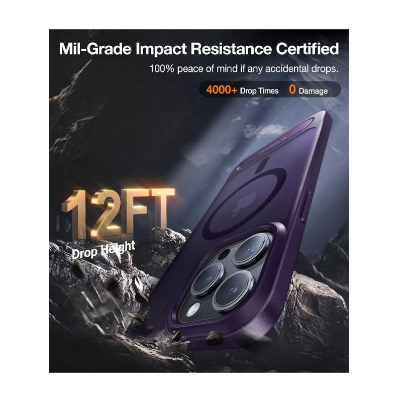 Torras Upro Pstand Series Case for iPhone 15 Pro Max