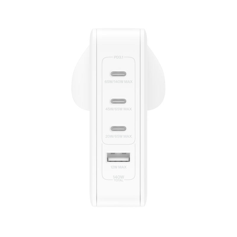 Belkin BoostCharge Pro 140W 4-Port GaN Wall Charger	
