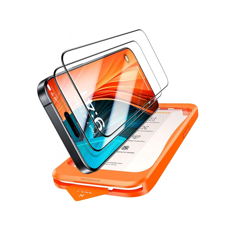 TORRAS OrigArmor IPhone 17 Pro Max Screen Protector – 3D Full Coverage Anti-Reflective Tempered Glass