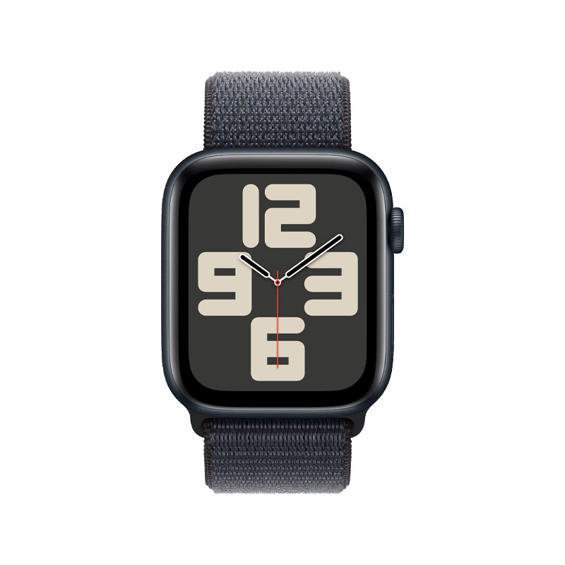 Apple Watch SE 2nd Gen GPS 44mm Midnight Aluminium Case with Ink Sport Loop