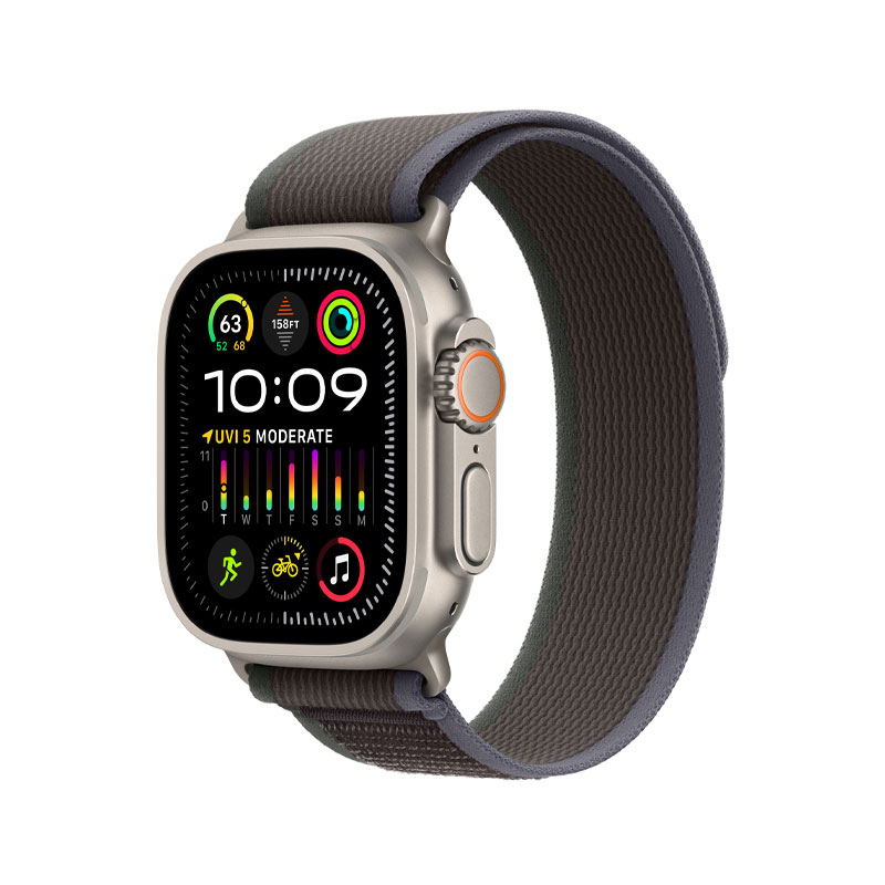 Apple Watch Strap 49mm Trail Loop Natural Titanium Finish S/M