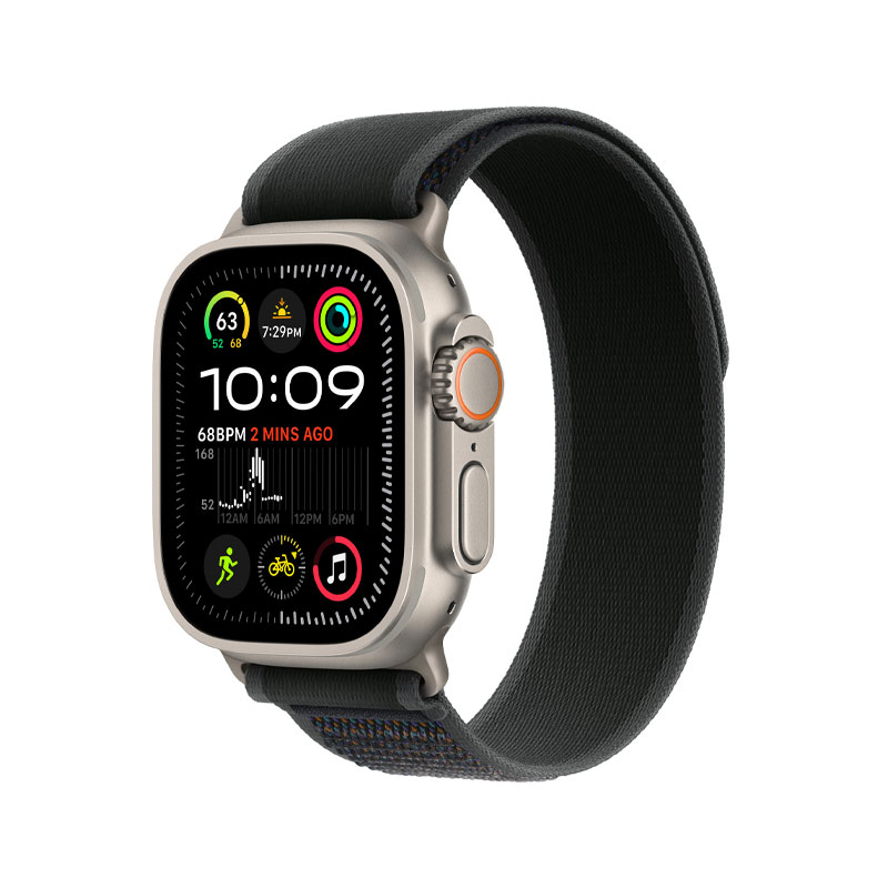 Apple Watch Strap 49mm Trail Loop Natural Titanium Finish M/L
