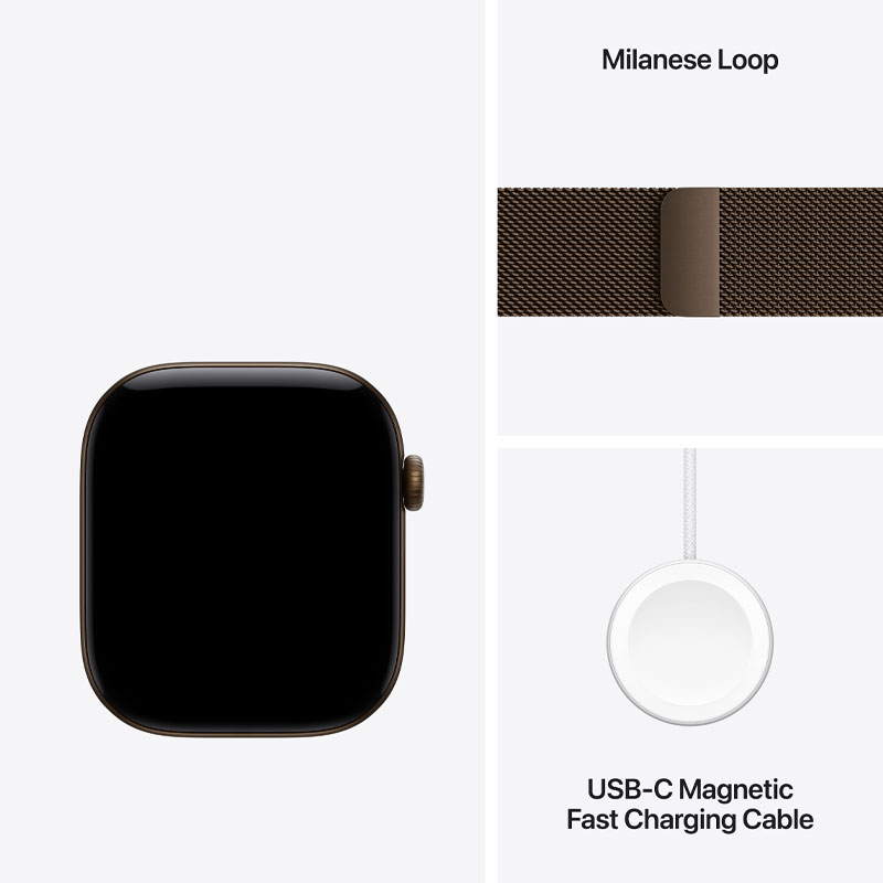 Apple Watch Series 12 Milanese Loop Strap (GPS)