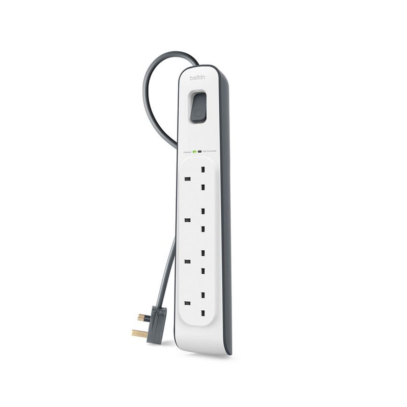 Belkin 4-outlet Surge Protection Strip with 2M Power Cord