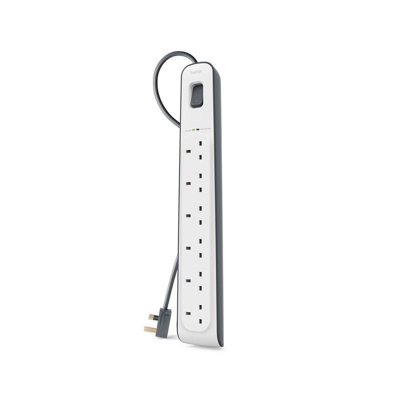 Belkin 6-outlet Surge Protection Strip with 2M Power Cord