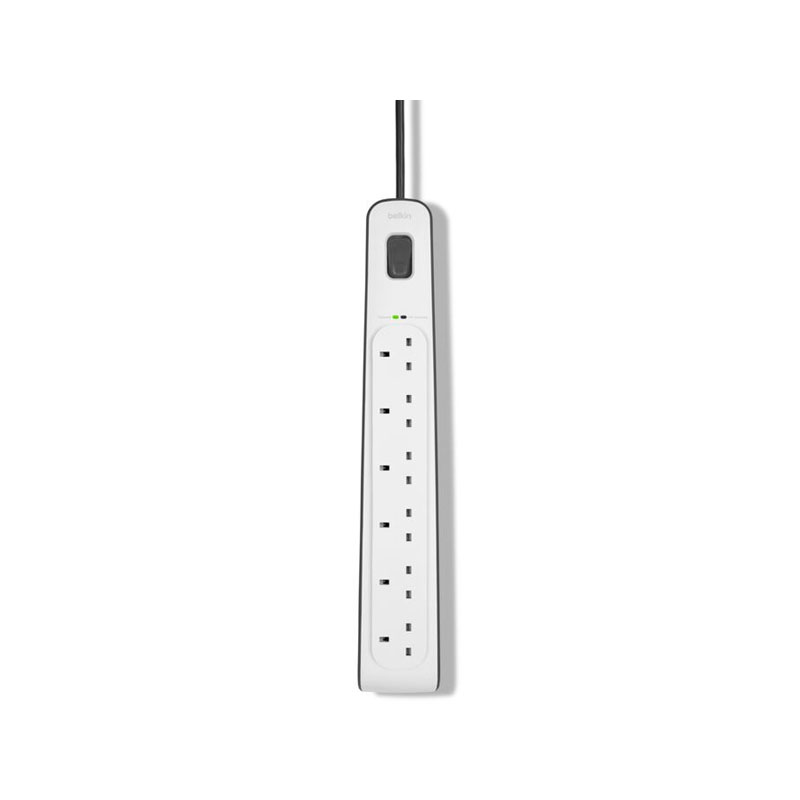 Belkin 6-outlet Surge Protection Strip with 2M Power Cord