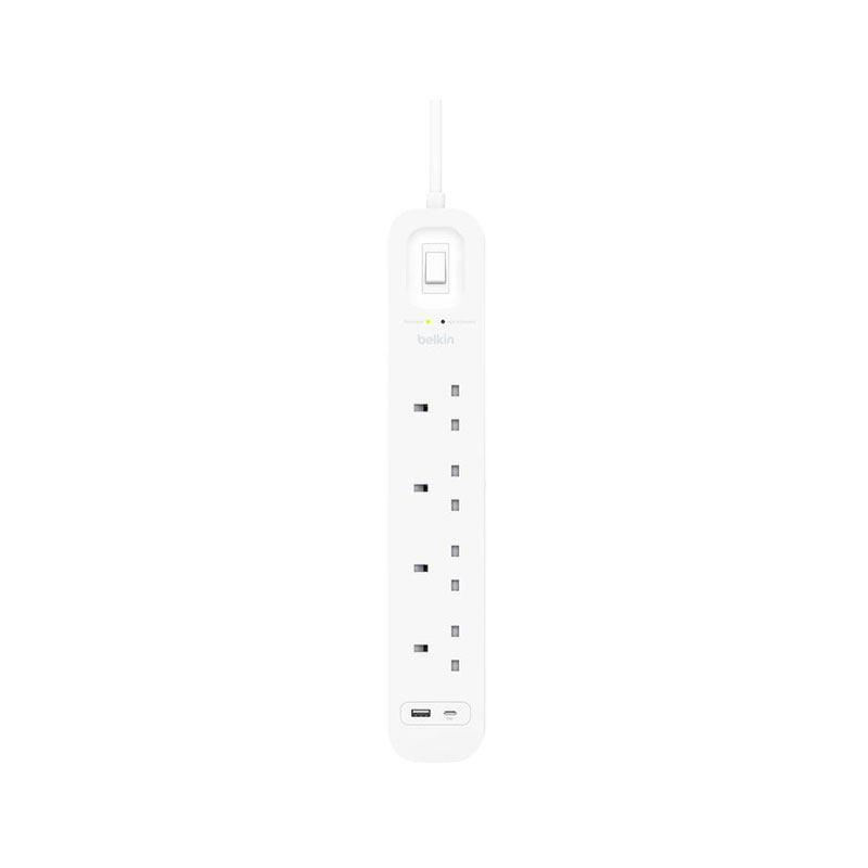 Belkin 4 Outlet USB-C and USB-A Surge Protector Power Strip
