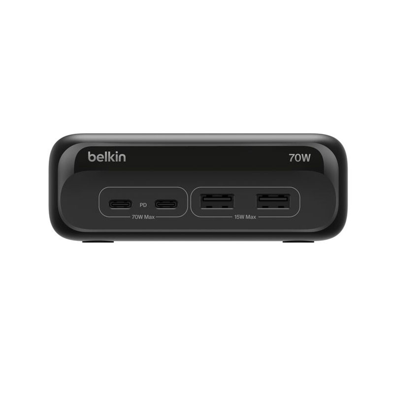 Belkin 70W 2-Outlet 2 USB-A and 2 USB-C Ports Charging Station
