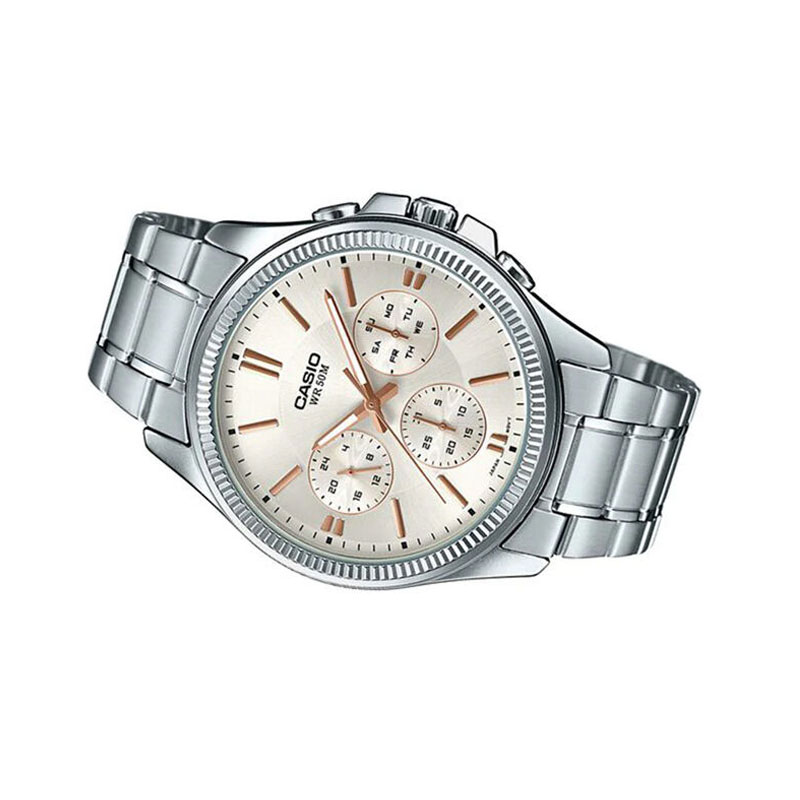 Casio Enticer MTP-1375D-7A2VDF 3 White Dial Men’s Watch