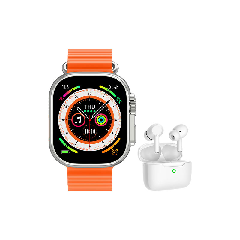 Daniel Klein A8 ULTRA-5 Smart Watch with Earpods