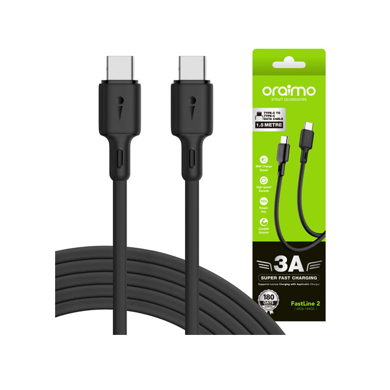 Oraimo FastLine 2 Type-C to Type-C Cable 3A 1.5M