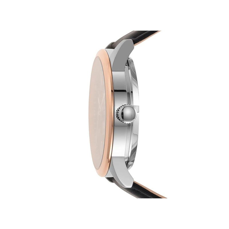 Fossil 48MM Flynn Automatic Black Leather Men’s Watch (BQ2383)