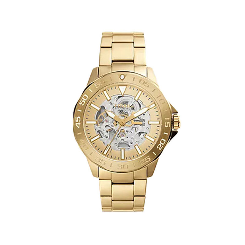 Fossil Bannon Automatic Gold-Tone Stainless Steel Men's Watch (BQ2680)