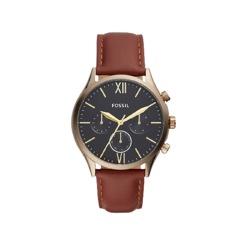 Fossil Fenmore Multifunction Brown Leather Band Men’s Watch (BQ2404)