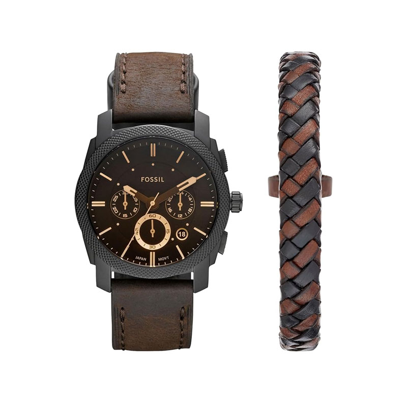 Fossil FS5251SET Men's Wrist Watch with Bracelet Box Set