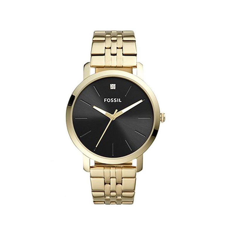 Fossil Lux Luther Three-Hand Gold-Tone Stainless Steel Men’s Watch (BQ2416)