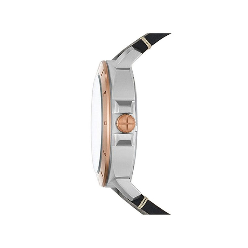 Fossil Privateer Sport Mechanical Black Leather Men’s Watch (BQ2428)