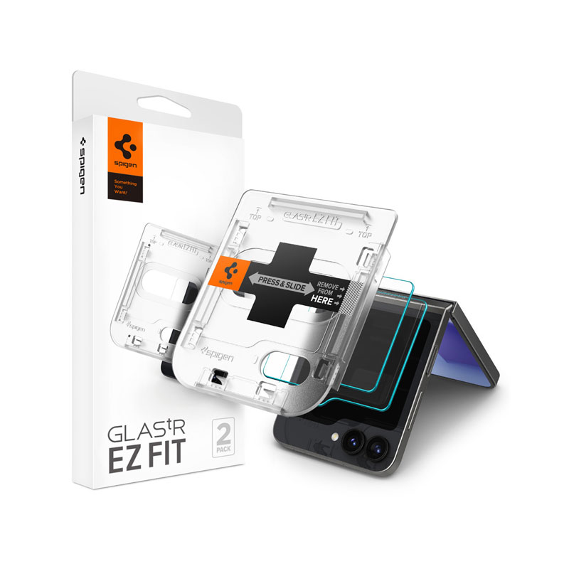 Spigen Glas tR EZ Fit Screen Protector for Galaxy Z Flip 6/5 (1Pc)