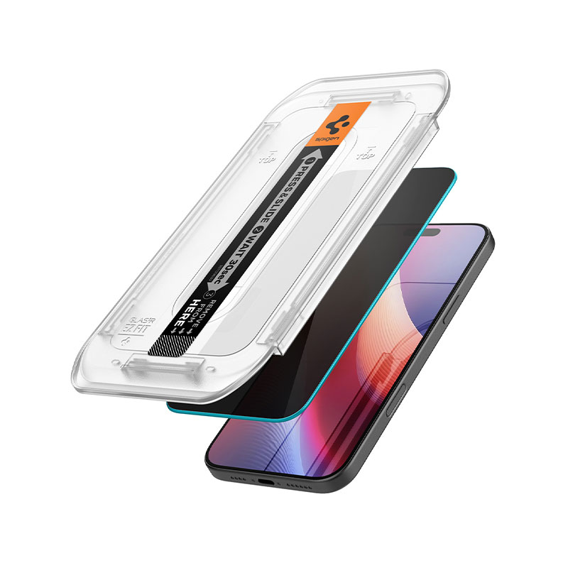 Spigen GLAS.tR EZ Fit Privacy Screen Protector for iPhone 17 Pro Max / 16 Pro Max (1Pc)