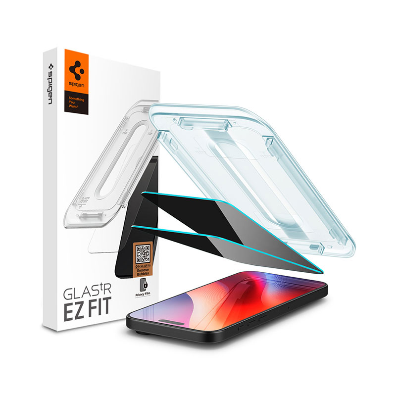 Spigen GLAS.tR EZ Fit Privacy Screen Protector for iPhone 16 Pro Max (1Pc)
