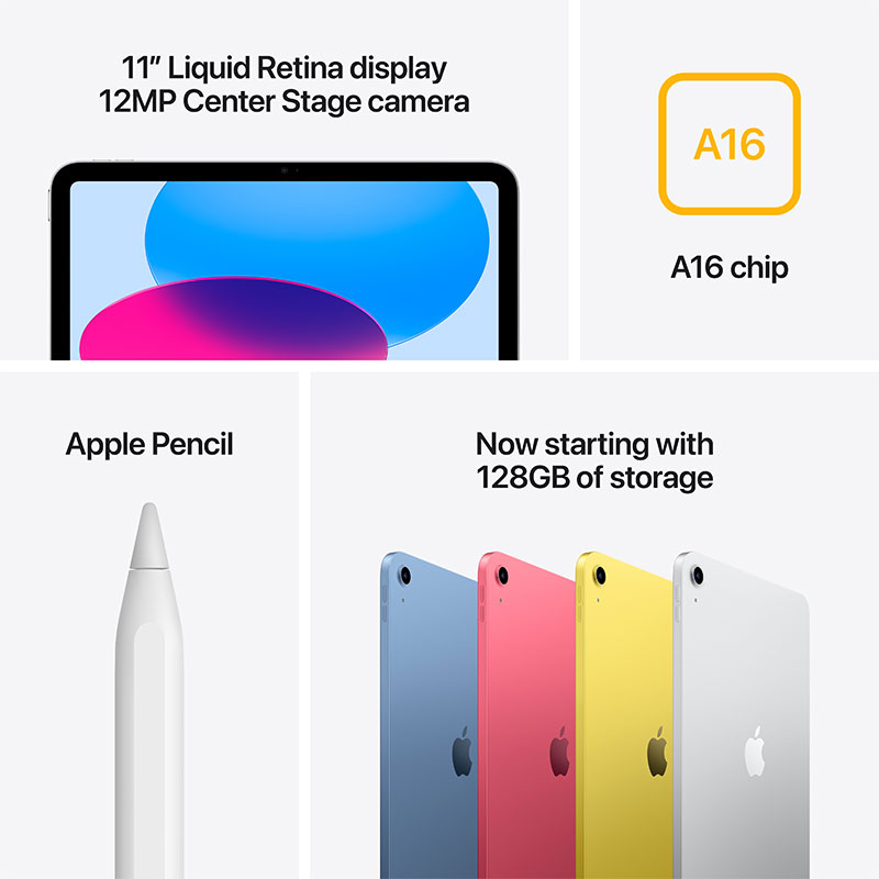 iPad  11″ WiFi A16 11th Generation 256GB Silver