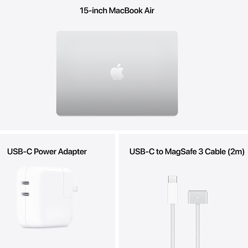 MacBook Air 15" M4 Chip 16/256GB Silver (10C CPU 10C GPU)