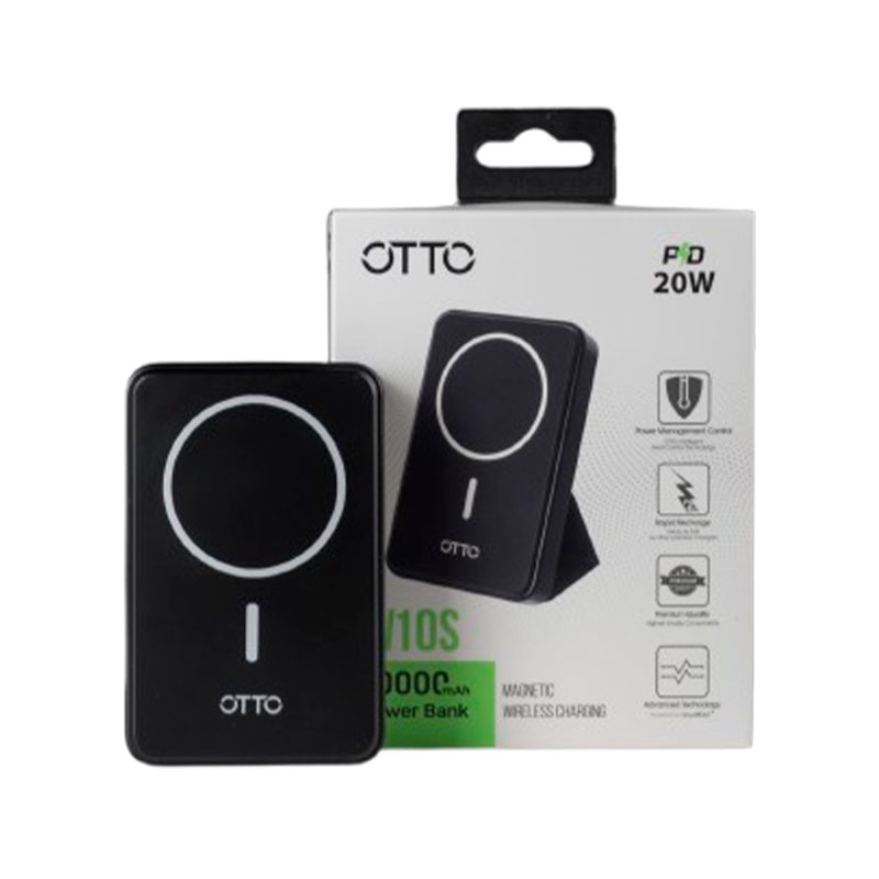 OTTO W10S 10000mAh Magnetic Wireless Power Bank