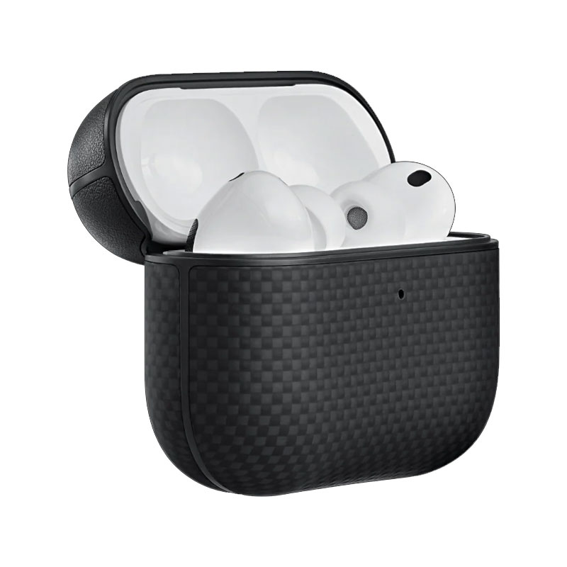 Pitaka Aramid Fiber Magnetic Black/Grey Case For AirPods Pro 3