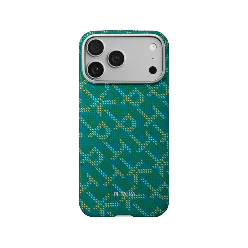 PITAKA Edge Ultra-Slim Gold Green Case For iPhone 17 Pro