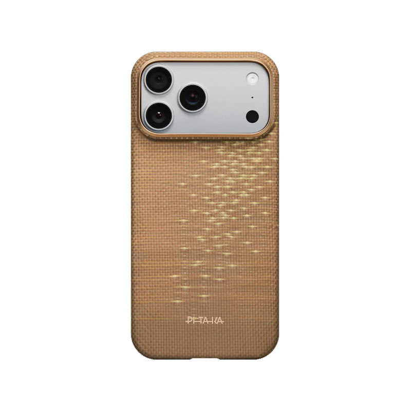 PITAKA Ultra-Slim Golden Glint Case for iPhone 17 Pro Max