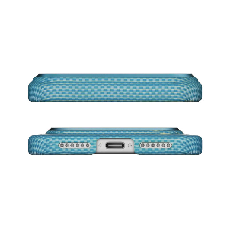 PITAKA Ultra-Slim Lucid Blue Case for iPhone 17 Pro Max