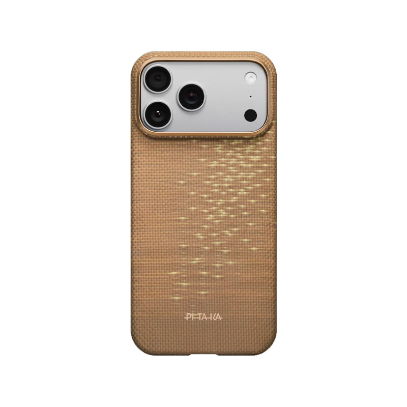 PITAKA Ultra-Slim Golden Glint Case for iPhone 17 Pro