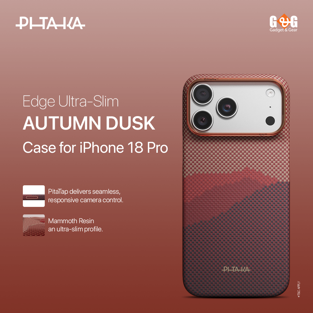PITAKA Edge Ultra-Slim Autumn Dusk Case for iPhone 18 Pro