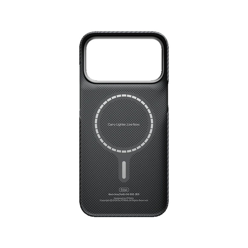 PITAKA Edge Ultra-Slim Black Gray Case for iPhone 18 Pro Max