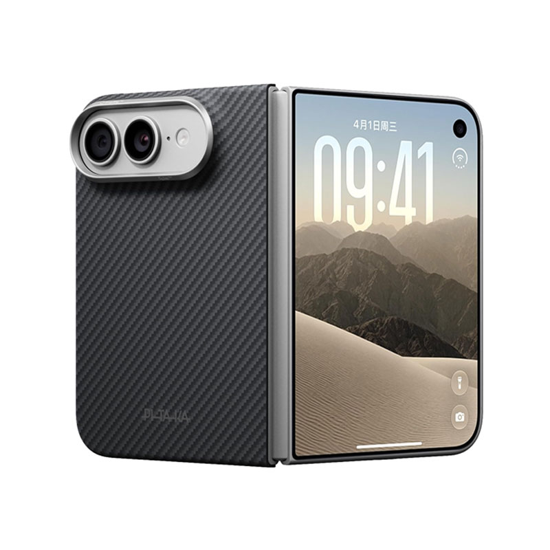 PITAKA Edge Ultra-Slim Black/Grey Case for iPhone Duo