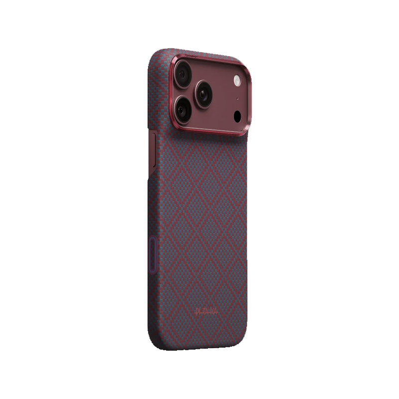 PITAKA Edge Ultra-Slim Blues Red Case for iPhone 18 Pro Max