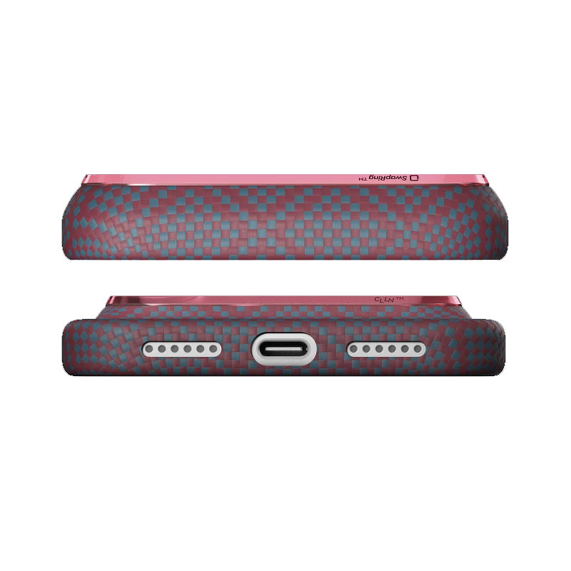 PITAKA Edge Ultra-Slim Blues Red Case for iPhone 18 Pro Max