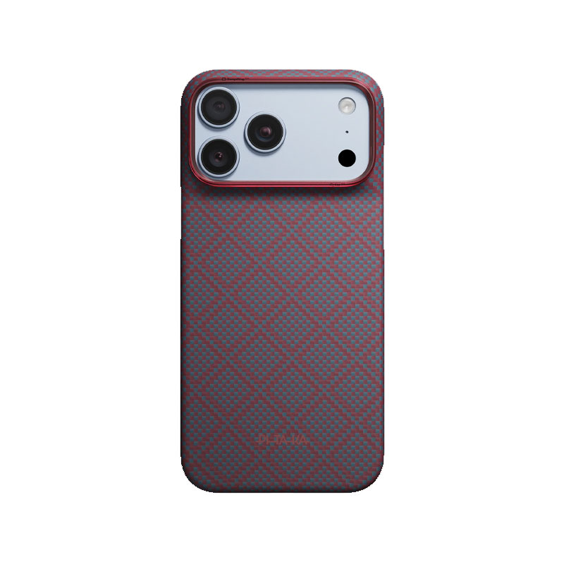 PITAKA Edge Ultra-Slim Blues Red Case for iPhone 18 Pro Max