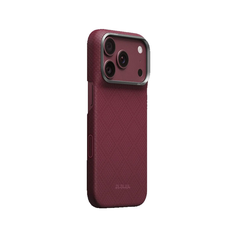 PITAKA Edge Ultra-Slim Burgundy Case for iPhone 18 Pro