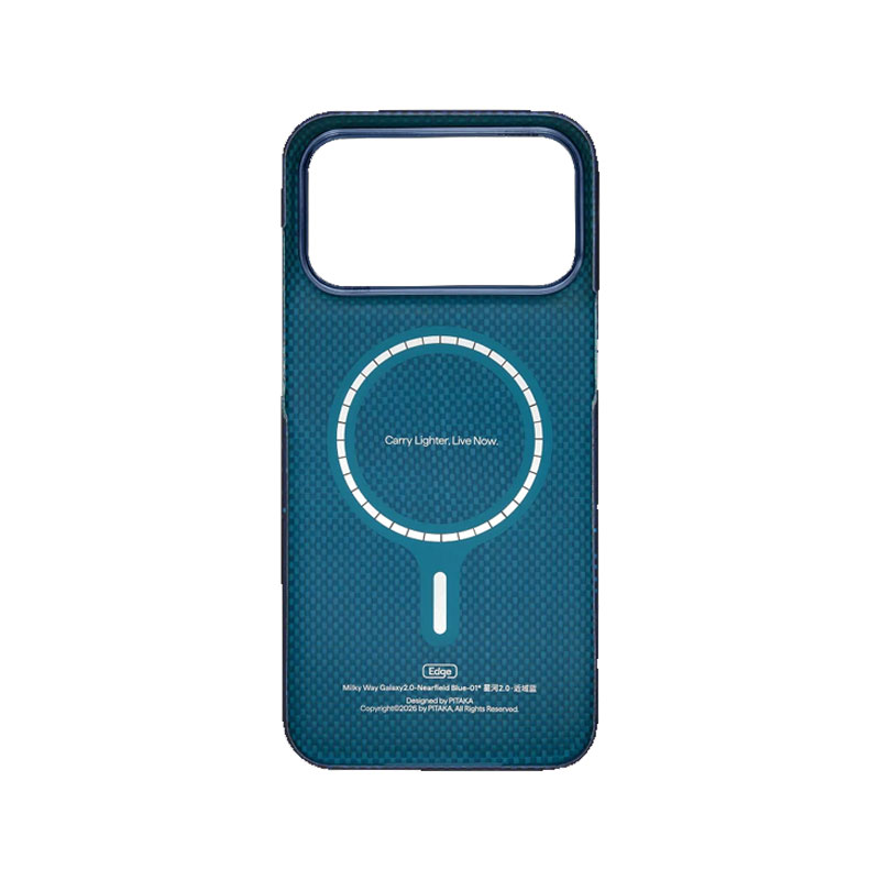 PITAKA Edge Ultra-Slim Nearfield Blue Case for iPhone 18 Pro Max