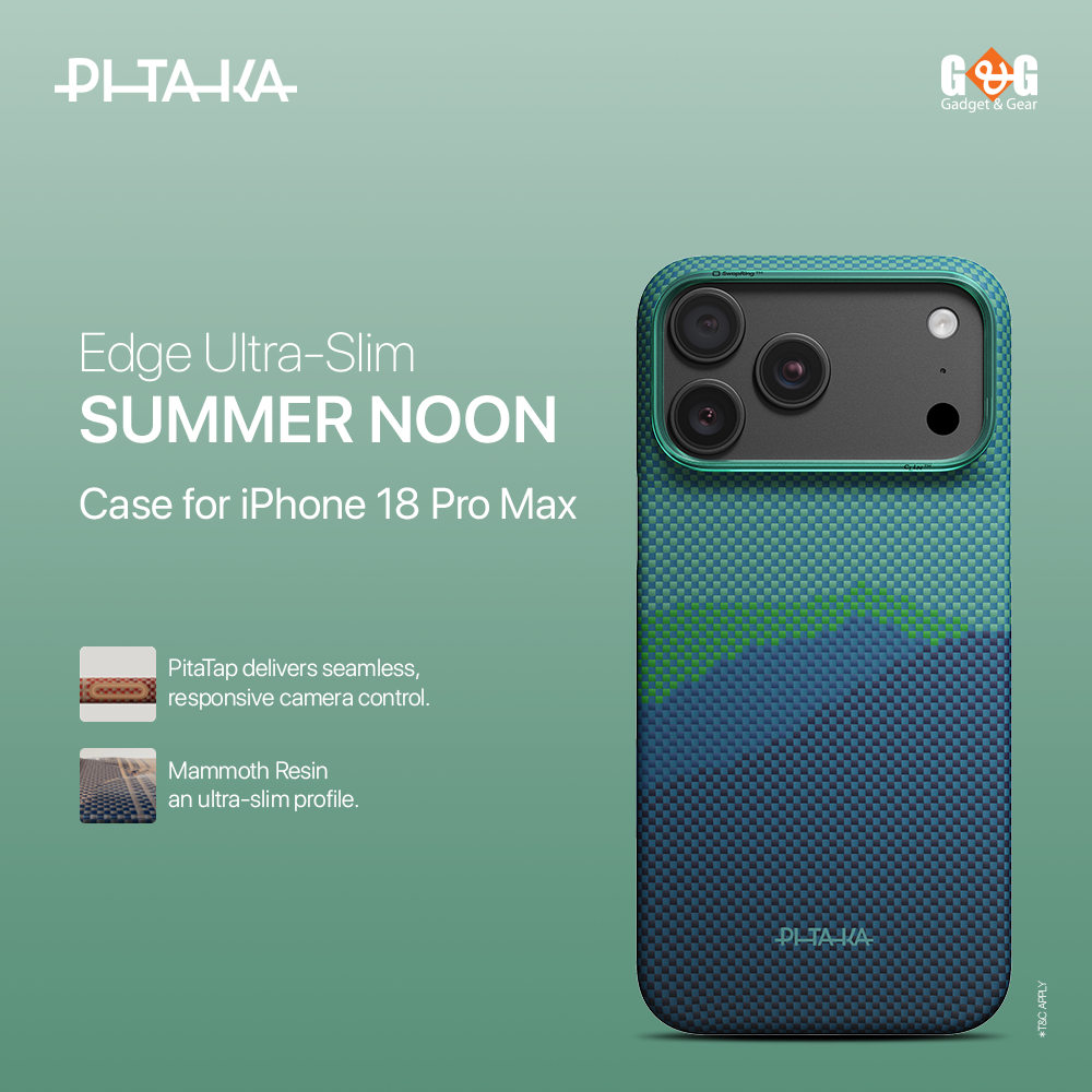 PITAKA Edge Ultra-Slim Summer Noon Case for iPhone 18 Pro Max