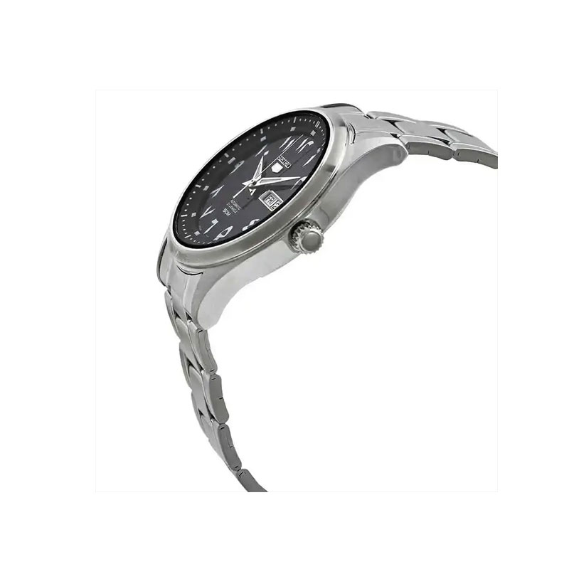 Seiko 5 SNKP21J1 Arabic Style Black Dial Automatic Men's Wrist Watch