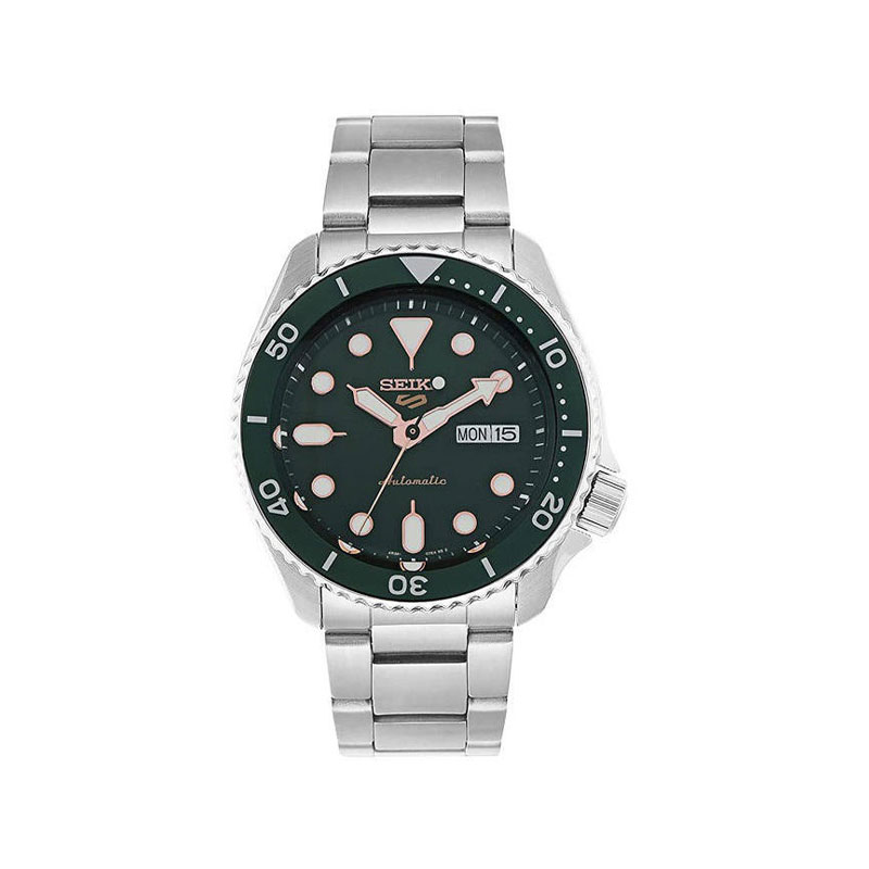 Seiko 5 SRPD63K1 Sports Green Dial Automatic Men's Wrist Watch