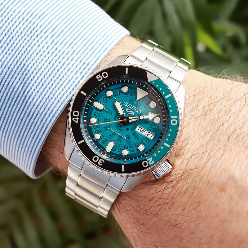 Seiko 5 SRPJ45K1 Sports SKX Skeleton Style Automatic Men's Wrist Watch