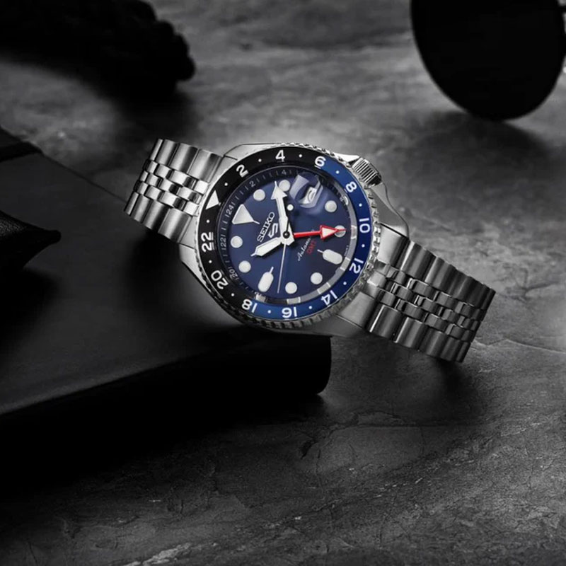 Seiko 5 SSK003K1 Sports GMT Blueberry Automatic Men's Watch