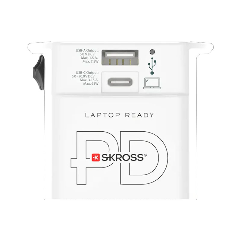 SKROSS MUV USB AC65PD Adapter with USB C cable