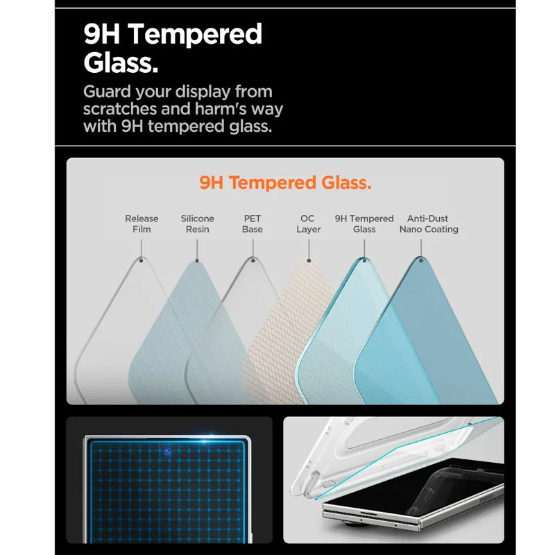 Spigen Glas.tR EZ Fit Pro HD Screen Protector for Galaxy Z Fold 7
